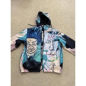 Jean-Michel Basquiat × Members Only Windbreaker Jacket Size L Streetwear M)